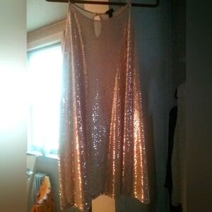 Torrid Pink Sequin Sleeveless Top  or Dress- Size 5